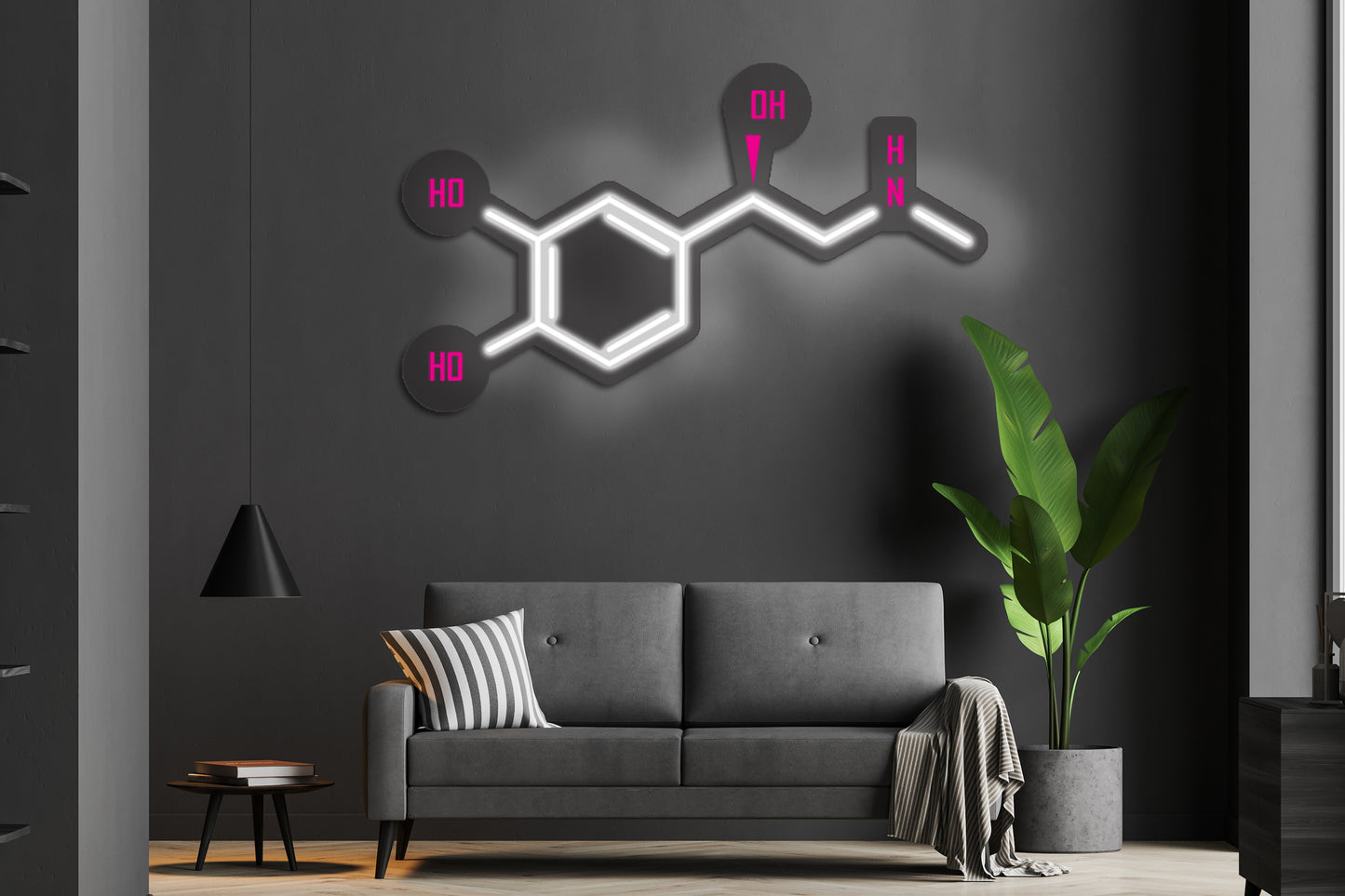 Adrenaline Molecule Custom Neon LED Sign