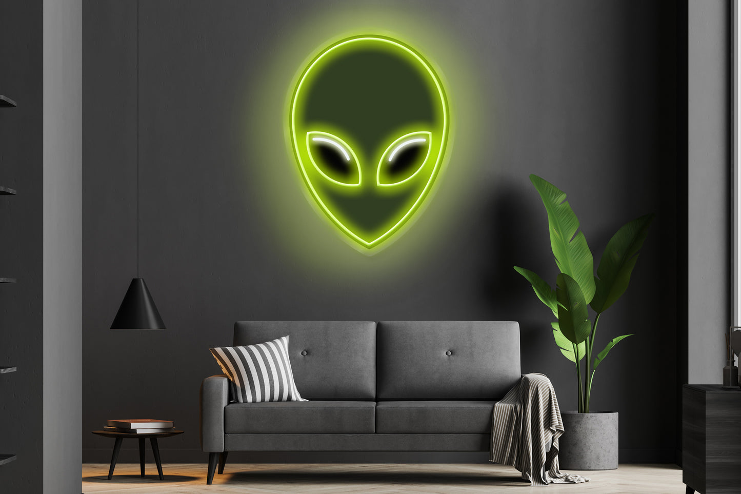 Alien Head Custom Neon LED