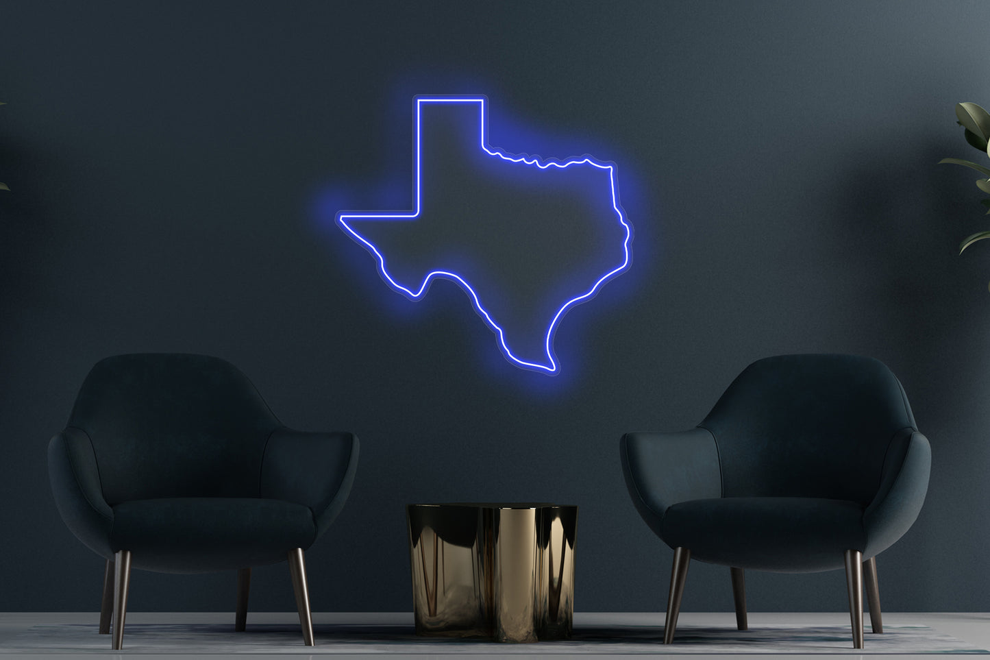 State of Texas Outline Custom Neon LED Sign featuring a glowing outline of Texas, ideal for Texas-themed decor and Lone Star State enthusiasts.