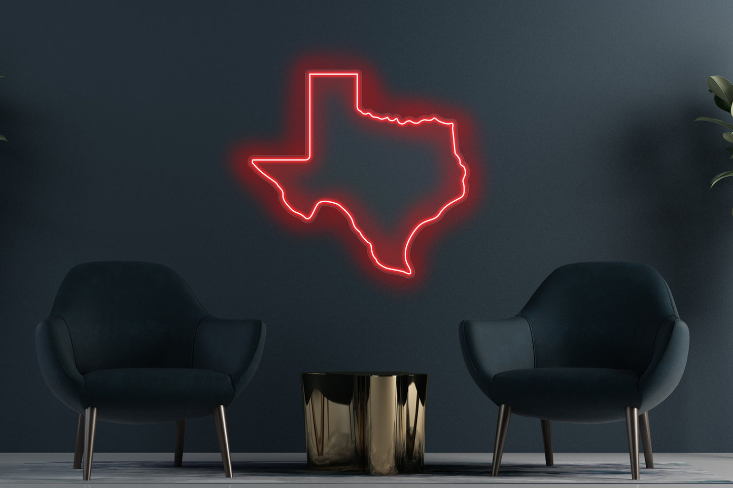 State of Texas Outline Custom Neon LED Sign featuring a glowing outline of Texas, ideal for Texas-themed decor and Lone Star State enthusiasts.