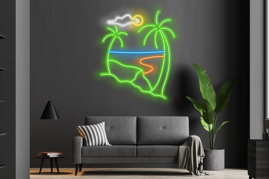 Two palms beach Custom Neon LED Sign