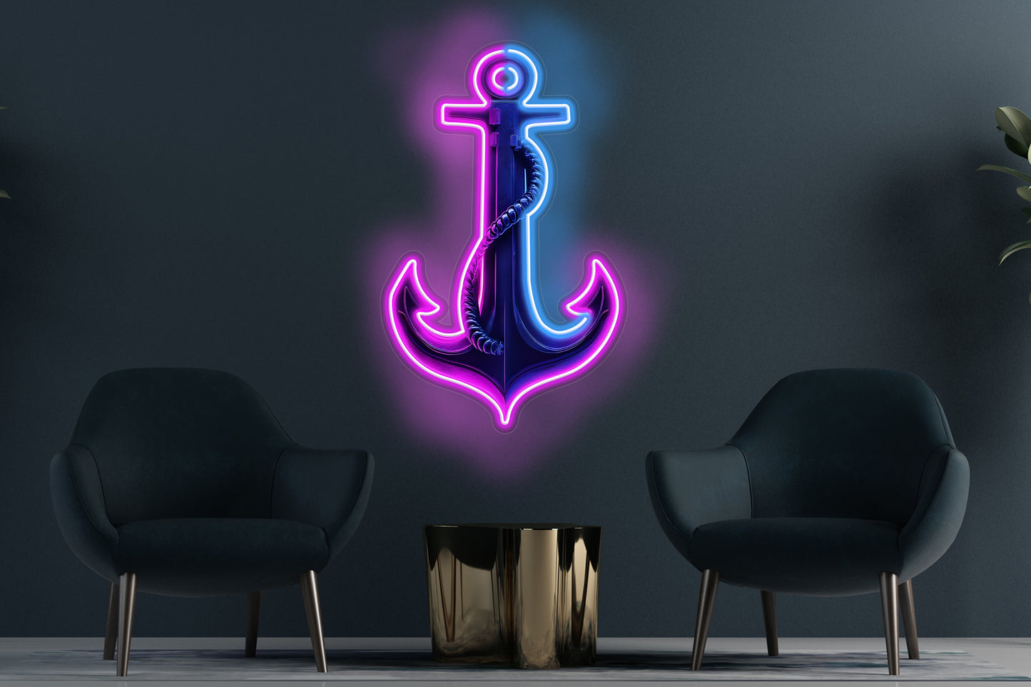 Anchor Synthwave Custom Neon LED