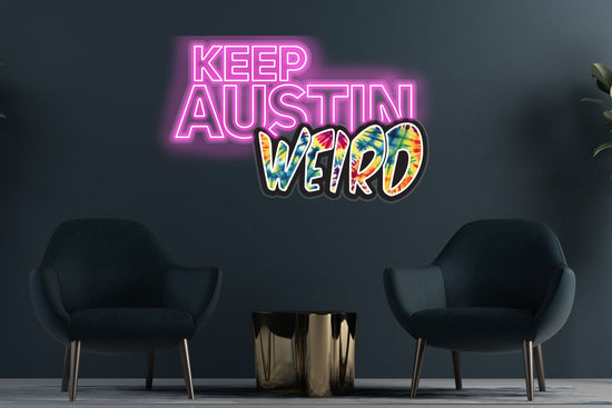 City of Austin,  Weird Custom Neon LED Sign