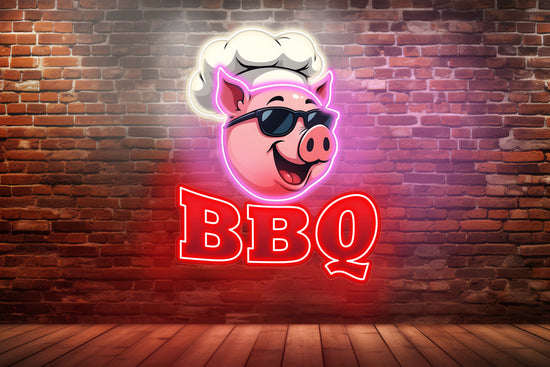 BBQ Pig Custom Neon LED Sign