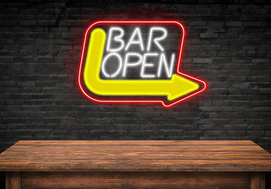 Bar Open Custom Neon Sign 