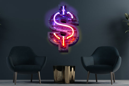 Dollar Sign Custom Neon LED Sign