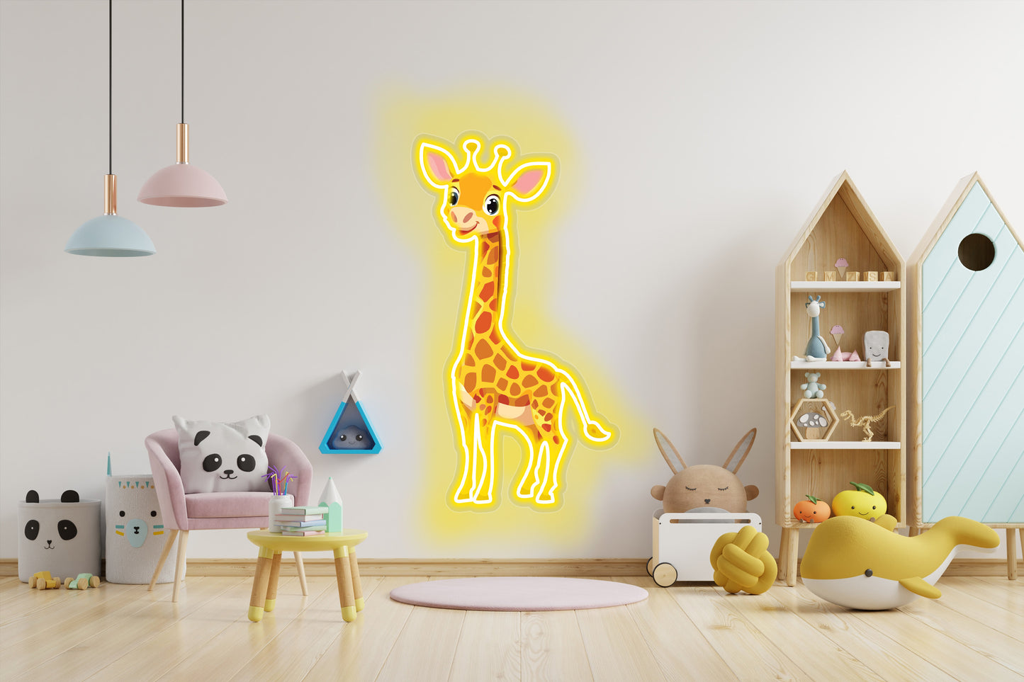 Coco the Giraffe Custom Neon LED