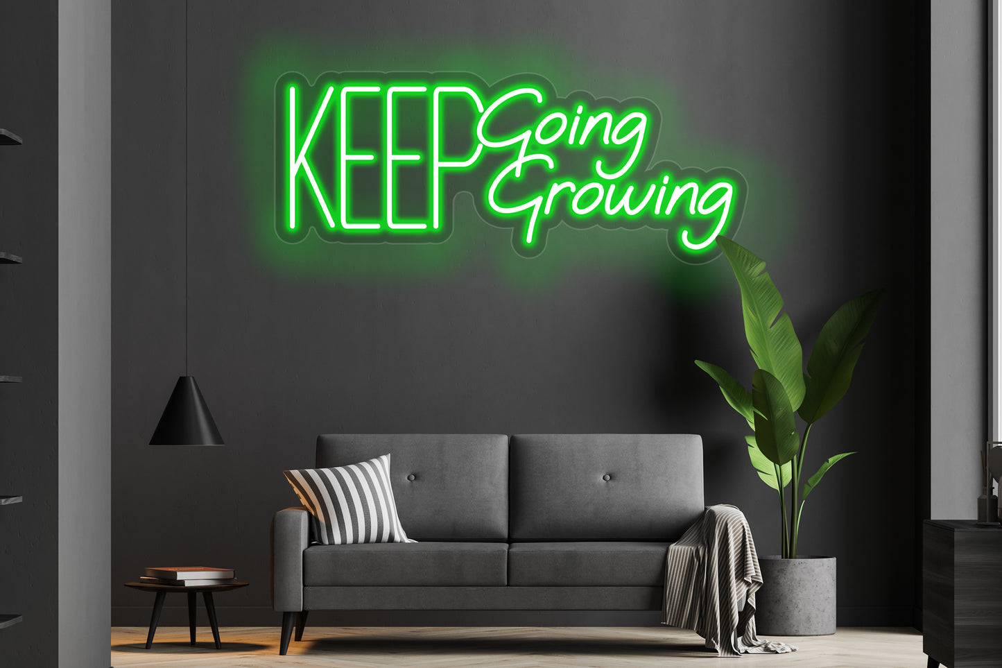 Keep Going Keep Growing Custom Neon LED