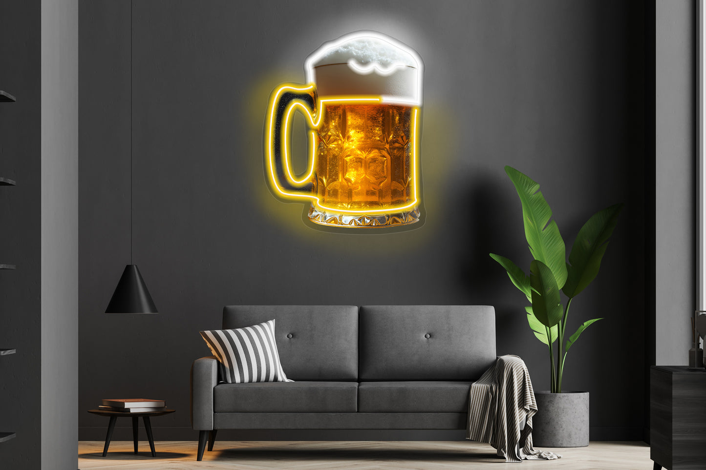 Classic Beer Mug. Custom Neon LED