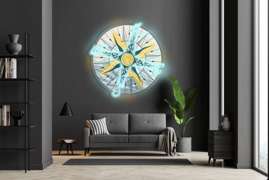 Nautical Compass Custom Neon LED