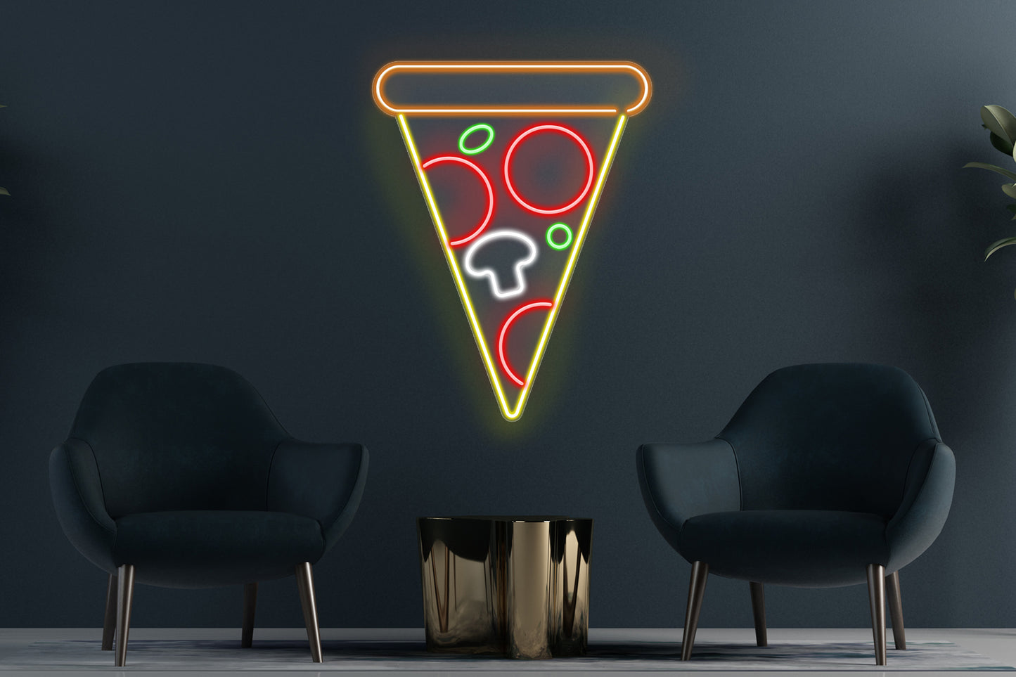 Pizza Slice Retro Custom Neon LED Sign