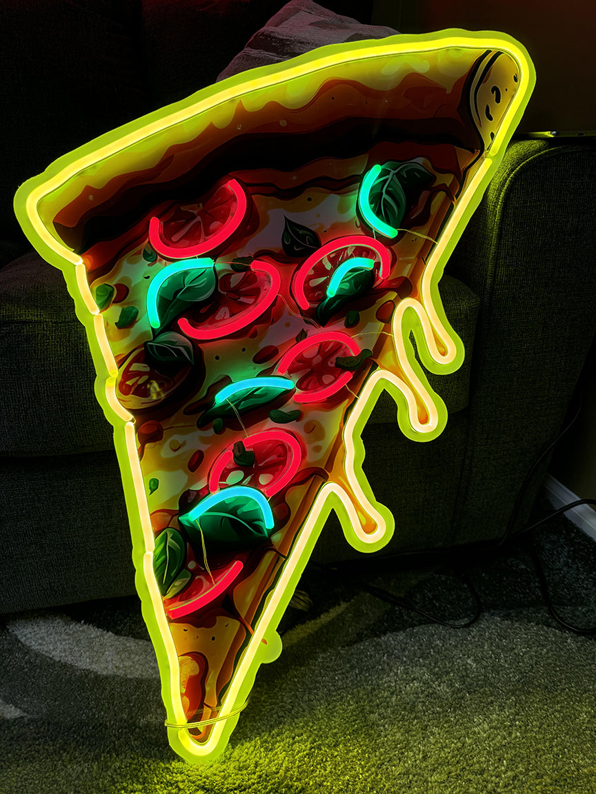 Pizza Slice Custom Neon LED Sign