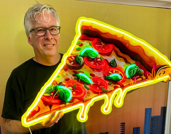 Pizza Slice Custom Neon LED Sign