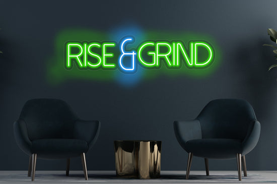 Rise & Grind Custom Neon LED