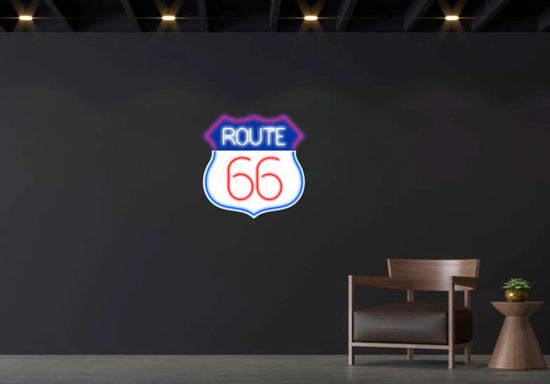 Route 66 Neon LED Sign 