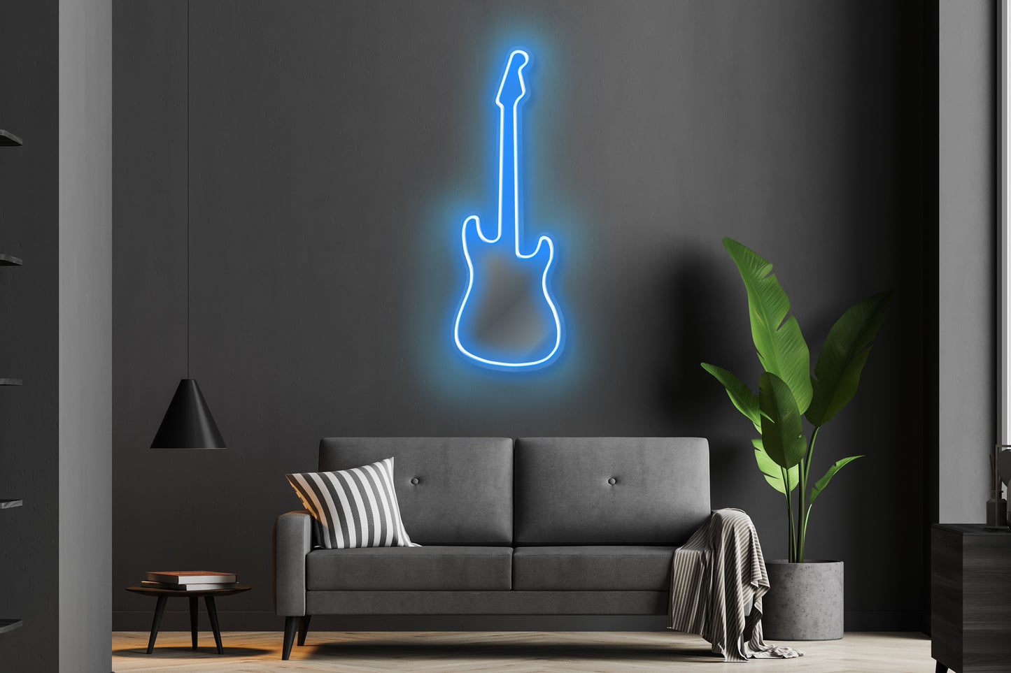 Fender Stratocaster Guitar,  Custom Neon LED