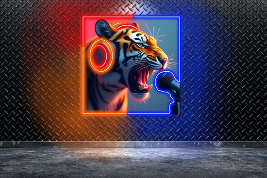 Tiger Podcast Custom Neon LED Sign