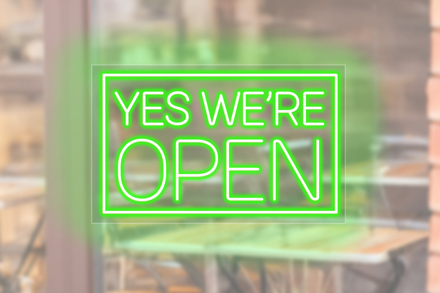 Yes We're Open Custom Neon LED Sign