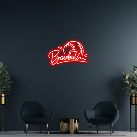 Baseballin' Custom Neon Sign