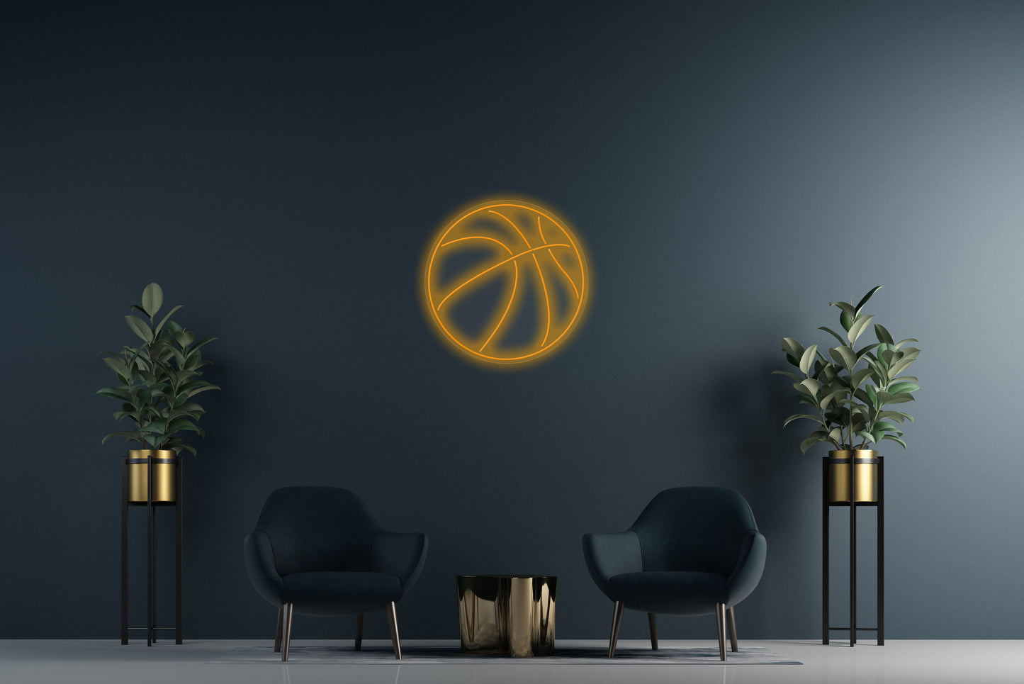 Basketball In Net Custom Neon Sign