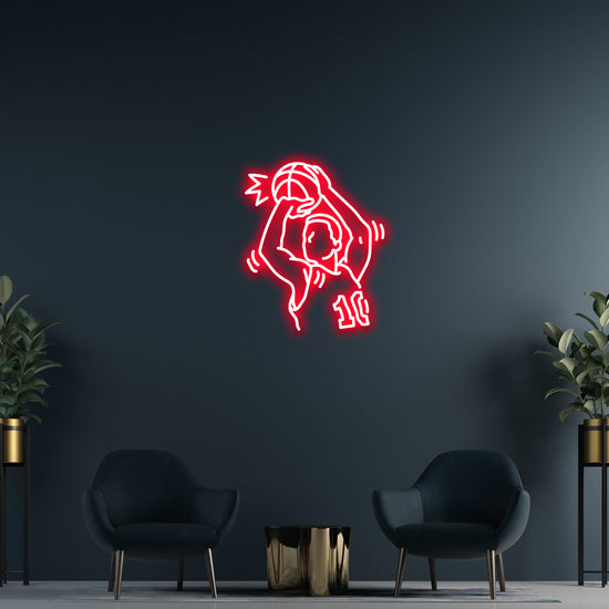 Basketball Player 10 Custom Neon Sign