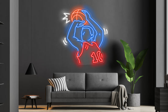 Basketball Player 10 Custom Neon LED Sign