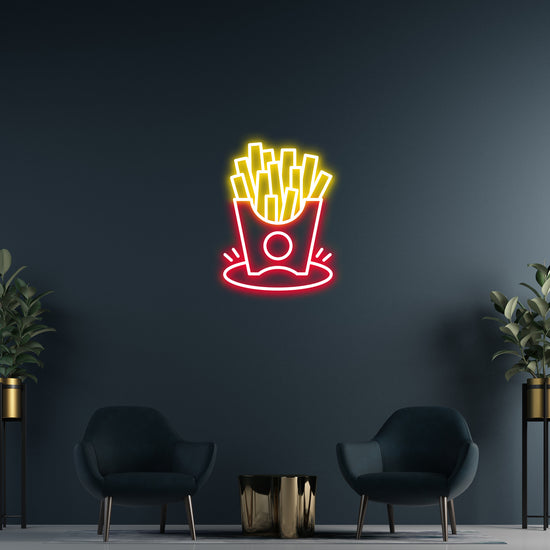 French Fries Custom Neon LED Sign