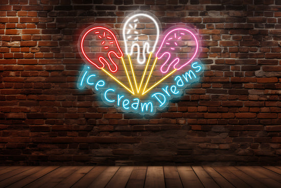 Ice Cream Dreams Custom Neon LED Sign