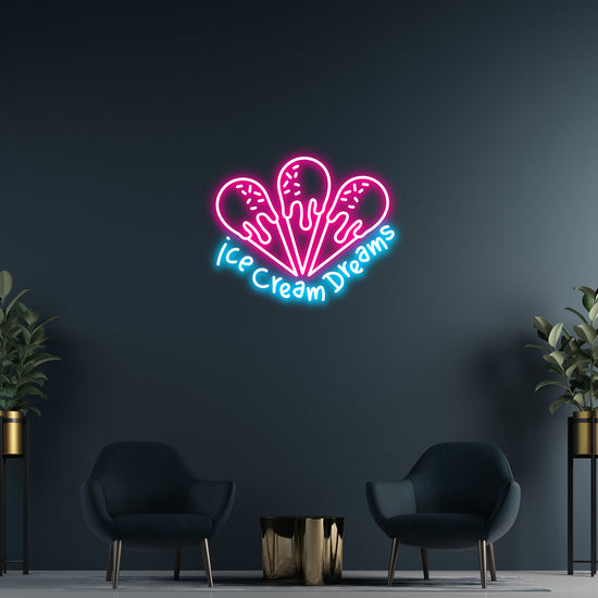 Ice Cream Dreams Custom Neon LED Sign 