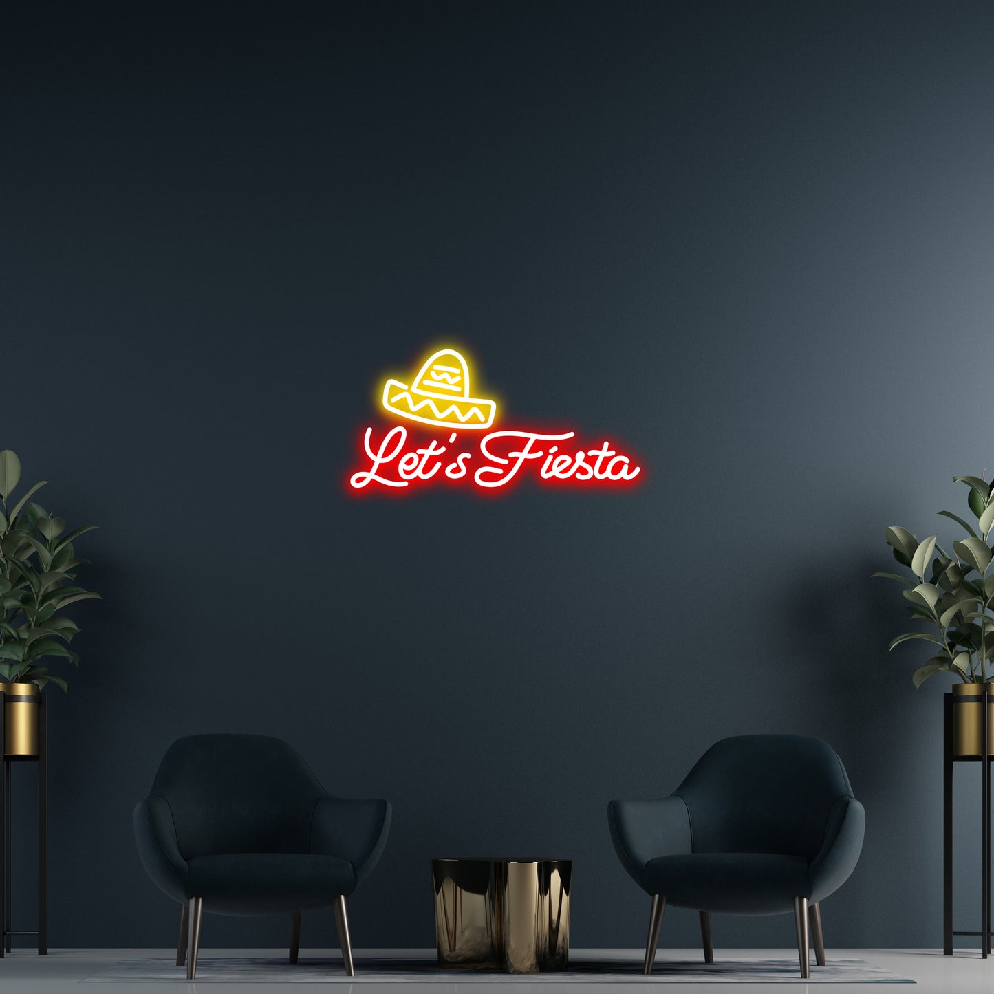 Let's Fiesta Custom Neon LED Sign