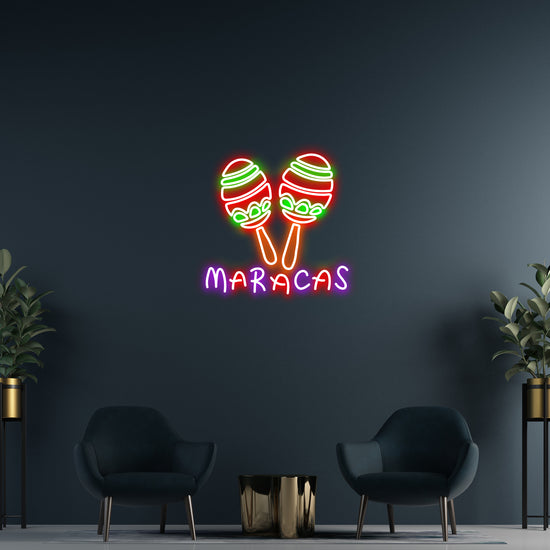 Maracas Custom Neon LED Sign