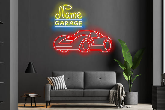 Customizable Name Garage  Custom Neon LED Sign