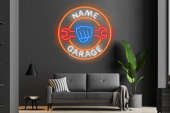 Customizable Name Garage  Custom Neon LED Sign