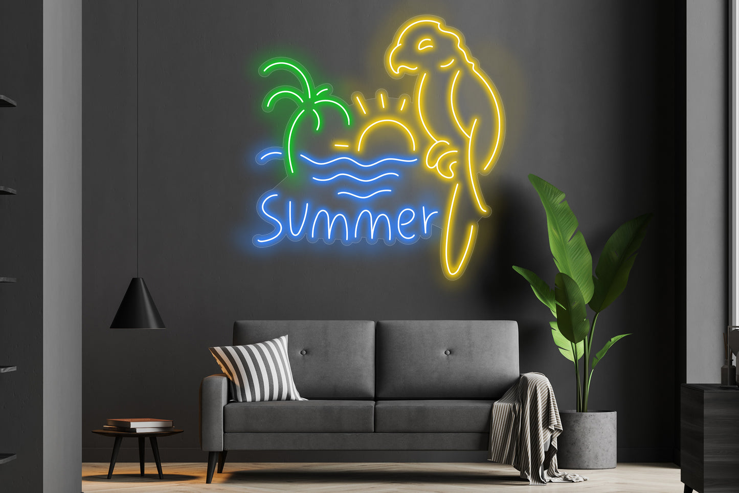 Summer Parrot Custom Neon LED Sign