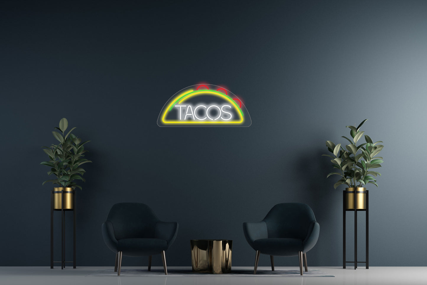 Retro Tacos Custom Neon LED Sign 