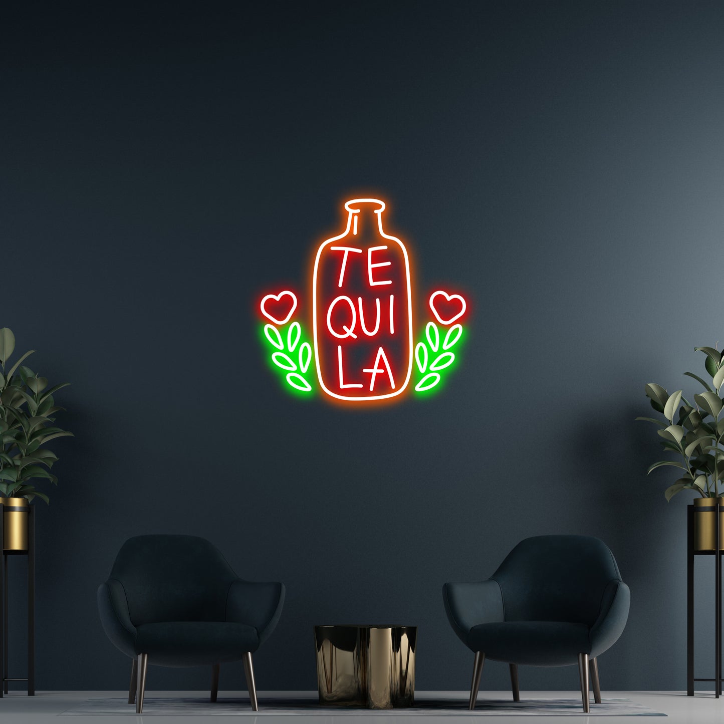 Tequila Bottle Neon Sign 